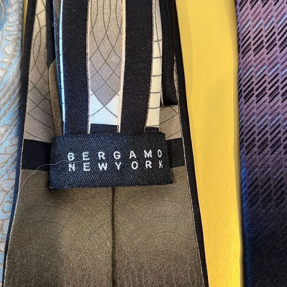 Lot of 8 ties and Tuxedo belt